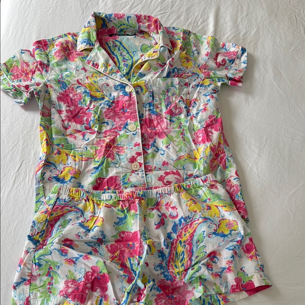 Ralph Lauren Floral Pajama Set - Multicolor